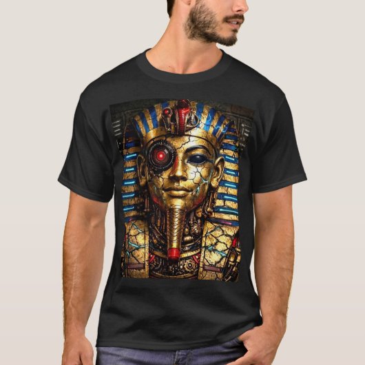 Tutankhamun 2.0: De Cyberkoning T-shirt (Voorkant)