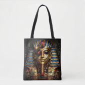 Tutankhamun 2.0: De Cyberkoning Tote Bag (Voorkant)