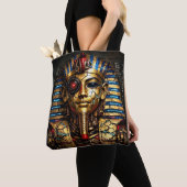 Tutankhamun 2.0: De Cyberkoning Tote Bag (Dichtbij)