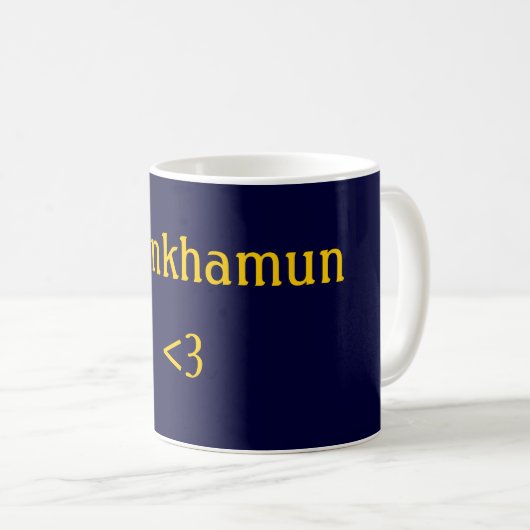 Tutankhamun <3 koffiemok (Voorkant rechts)