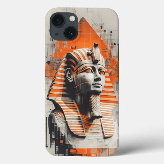Tutankhamun Abstract: Oud Egypte Modern Kunst Hoes (Achterkant)