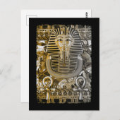Tutankhamun Ancient Egypt Pharoah King Tut Ankh Briefkaart (Voorkant / Achterkant)