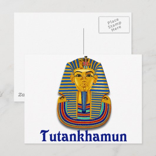 Tutankhamun Briefkaart (Voorkant / Achterkant)