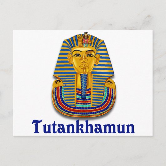 Tutankhamun Briefkaart (Voorkant)