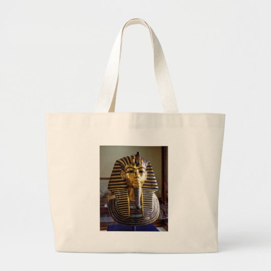 Tutankhamun - Burial mask Grote Tote Bag (Voorkant)