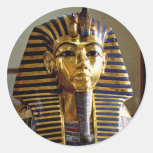 Tutankhamun - Burial mask Ronde Sticker