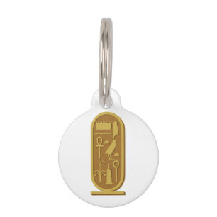 Tutankhamun Cartouche Huisdierpenning