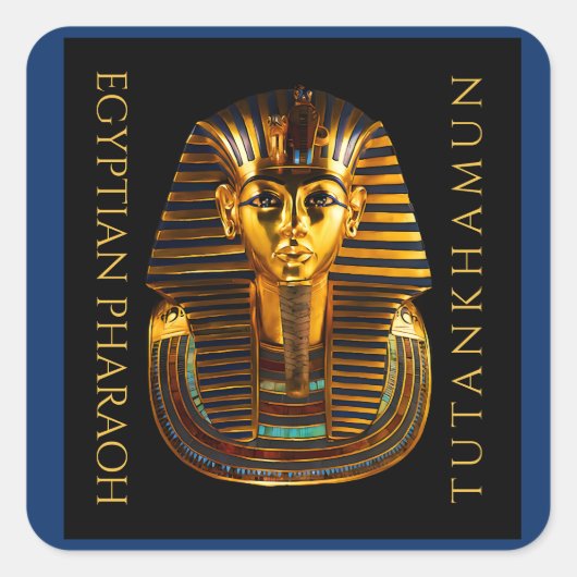 TUTANKHAMUN Discovery Centennial Briefkaart Vierkante Sticker (Voorkant)