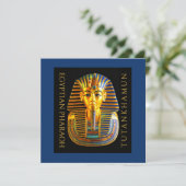 TUTANKHAMUN Discovery Centennial Feestdagenkaart (Staand voorkant)
