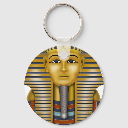 Tutankhamun Egyptisch Masker Sleutelhanger (Voorkant)