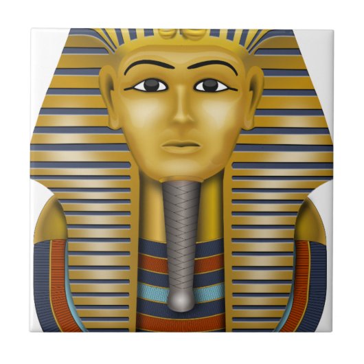 Tutankhamun Egyptisch Masker Tegeltje (Voorkant)