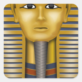 Tutankhamun Egyptisch Masker Vierkante Sticker