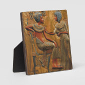 Tutankhamun en Ankhesenamun Fotoplaat (Voorkant)