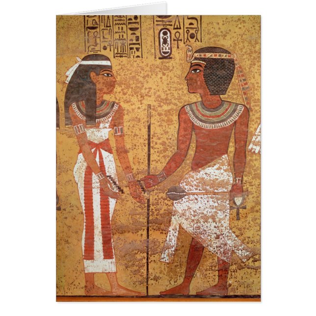 Tutankhamun en zijn vrouw Ankhesenamun (Voorkant)