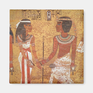 Tutankhamun en zijn vrouw Ankhesenamun Magneet