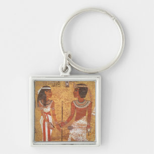 Tutankhamun en zijn vrouw Ankhesenamun Sleutelhanger