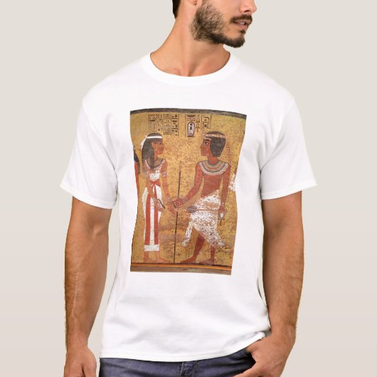 Tutankhamun en zijn vrouw Ankhesenamun T-shirt (Voorkant)