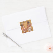Tutankhamun en zijn vrouw Ankhesenamun Vierkante Sticker (Envelop)