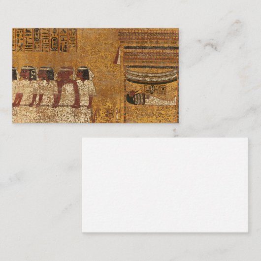 Tutankhamun Graf, Oostelijke Muur Visitekaartje (Voorkant / Achterkant)