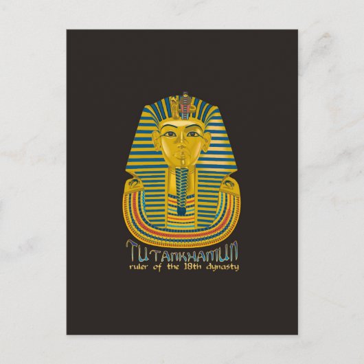 Tutankhamun mummy, de oude koning Tut van Egypte Briefkaart (Voorkant)