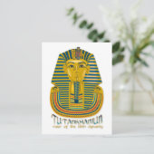 Tutankhamun mummy, de oude koning Tut van Egypte Briefkaart (Staand voorkant)