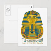 Tutankhamun mummy, de oude koning Tut van Egypte Briefkaart (Voorkant / Achterkant)