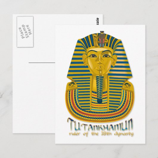 Tutankhamun mummy, de oude koning Tut van Egypte Briefkaart (Voorkant / Achterkant)