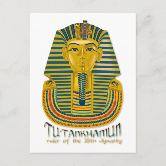 Tutankhamun mummy, de oude koning Tut van Egypte Briefkaart (Voorkant)