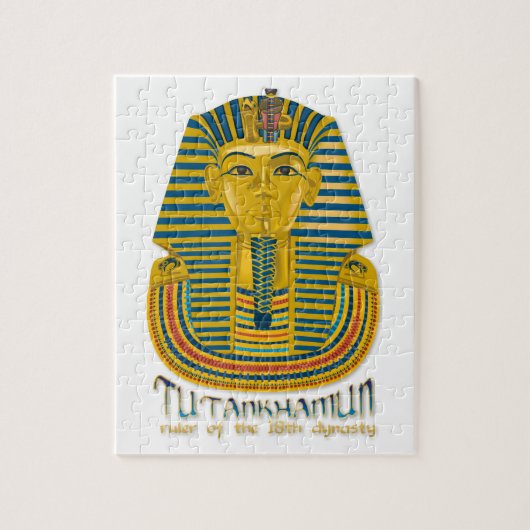 Tutankhamun mummy, de oude koning Tut van Egypte Legpuzzel (Verticaal)