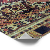 Tutankhamun over zijn chariot die Afrika aanvalt Poster (Hoek)