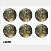 tutankhamun ronde sticker (Vel)