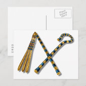 Tutankhamun’s Flail en Crook Briefkaart (Voorkant / Achterkant)