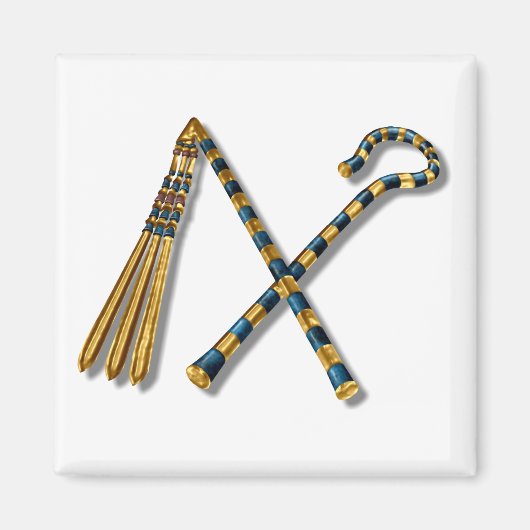 Tutankhamun’s Flail en Crook Magneet (Voorkant)