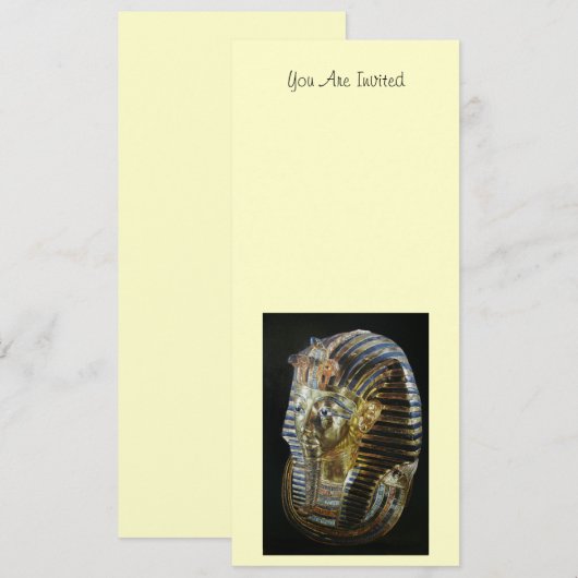 Tutankhamun's gouden masker kaart (Voorkant / Achterkant)