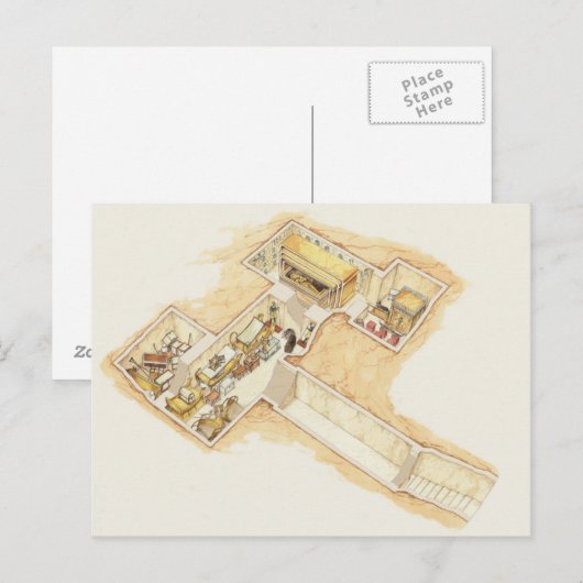 Tutankhamun's tomb briefkaart (Voorkant / Achterkant)