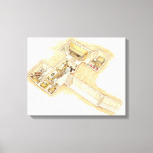 Tutankhamun's tomb canvas afdruk