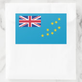 Tutaxan Flag, vlag van Tuvalu Rechthoekige Sticker (Tas)