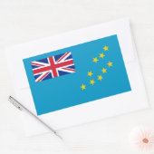 Tutaxan Flag, vlag van Tuvalu Rechthoekige Sticker (Envelop)