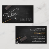 Tutor chalkboard visitekaartje (Voorkant / Achterkant)