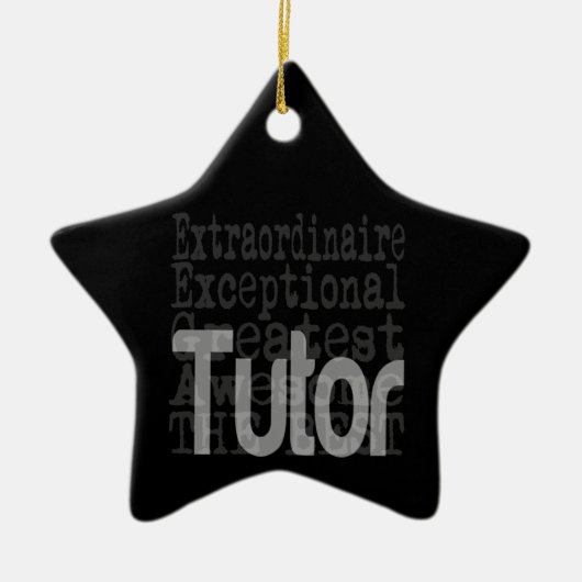 Tutor Extraordinaire Keramisch Ornament (Voorkant)