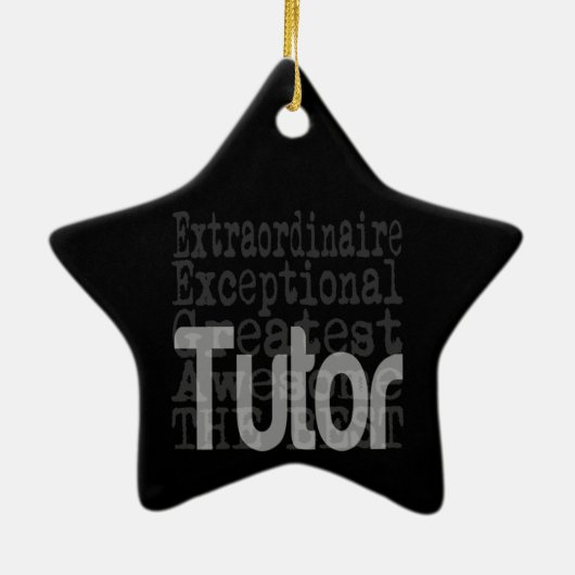 Tutor Extraordinaire Keramisch Ornament (Achterkant)