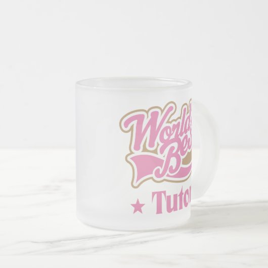 Tutor Gift Matglas Koffiemok (Voorkant rechts)