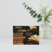 Tutor, leraar, school visitekaartje (Staand voorkant)