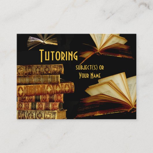 Tutor, leraar, school visitekaartje (Voorkant)