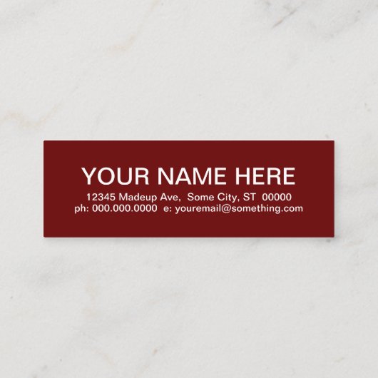 TUTOR mod squares Mini Visitekaartje (Achterkant)