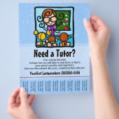 Tutor.Tutoring.Aangepaste tekst/kleur Flyer (Hand)