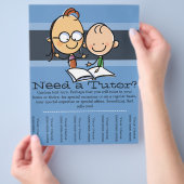 Tutor.Tutoring. adverteren Flyer (Hand)