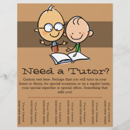 Tutor Tutoring promotieblad flyer