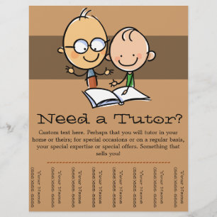 Tutor Tutoring promotiefolder flyer