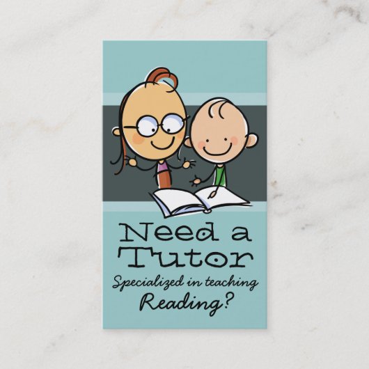 Tutor.Tutoring.Teacher.Learning Specialist.gr Visitekaartje (Voorkant)